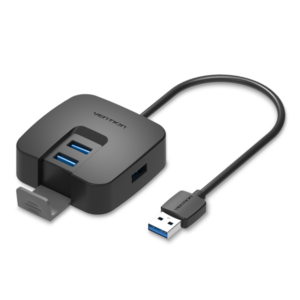 Vention USB 3.0 to 4 Port USB 3.0 Hub 0.5 Meter Black