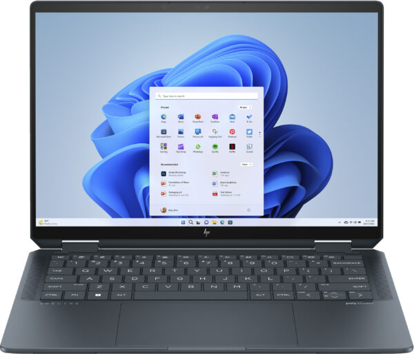 HP Spectre x360 2-in-1 Laptop 14-eu0013dx Intel Core Ultra 7 155H Processor, 1TB SSD, 16GB SDRAM, Windows 11, 14-inch Touchscreen Display, HP 9MP IR Camera