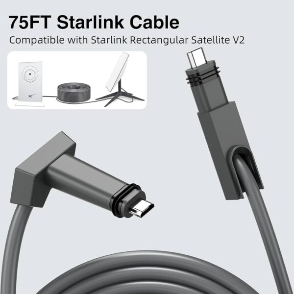 Starlink Micro USB Cable 75 feet for Starlink Standard Actuated Connection
