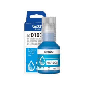 Brother BTD-100 Cyan Original Ink Bottle (BTD100C)