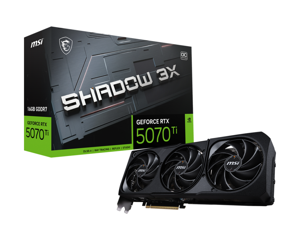 MSI Geforce RTX 5070 Ti SHADOW 3X 16GB GDDR7