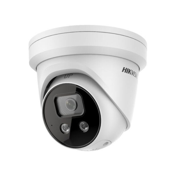 Hikvision 4K AcuSense Turret Camera with Strobe Light & Audio Warning | 24/7 Color Security